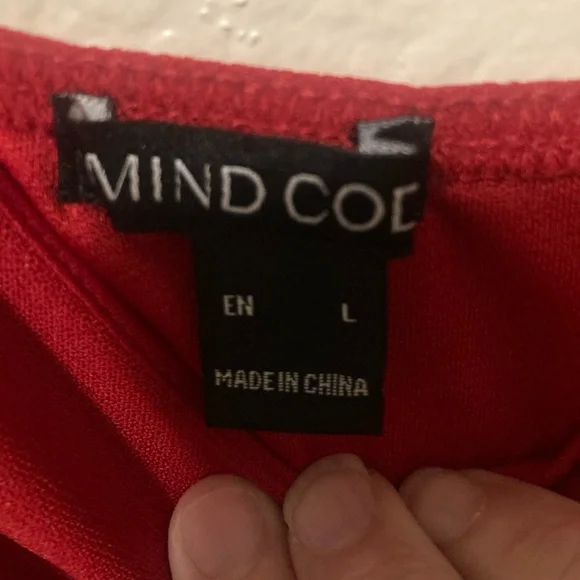 Mind Code Strapless Red Dress - Picture 3 of 4